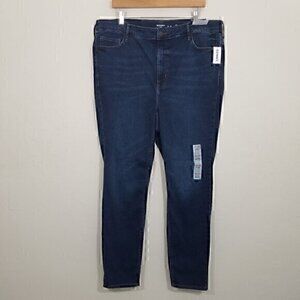 NWT Old Navy Extra High-Rise Rockstar Super Skinny Stretch Jeans Blue 20-24